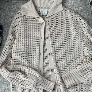 Rachel Zoe cardigan tan medium